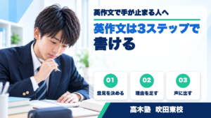 英作文を練習する中高生を応援する高木塾 吹田東校のサムネイル